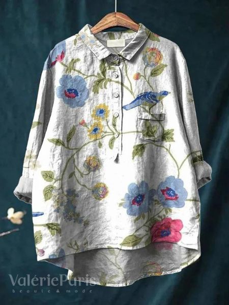 Marit | Blouse met bloemmotief