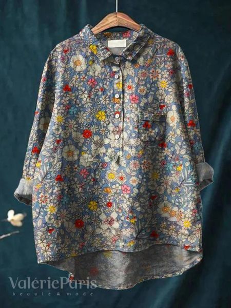 Marit | Blouse met bloemmotief
