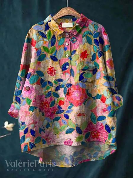 Marit | Blouse met bloemmotief