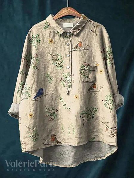 Marit | Blouse met bloemmotief