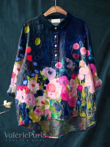 Marit | Blouse met bloemmotief