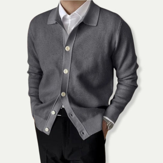 Stellan | Elegante heren cardigan met knopenrij