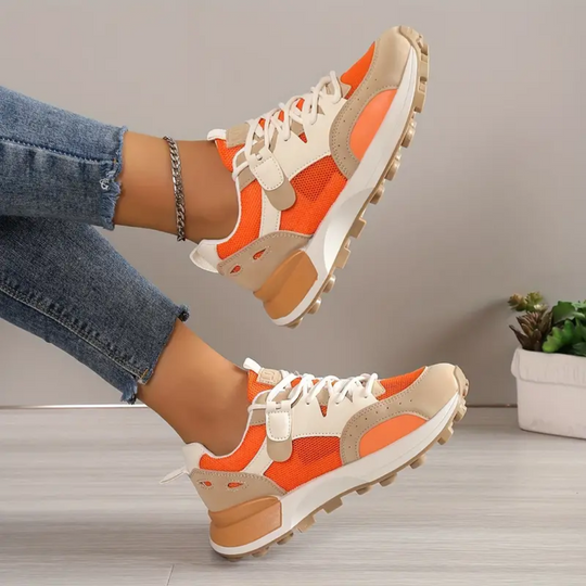 Laura | Casual Dames Block Sneakers