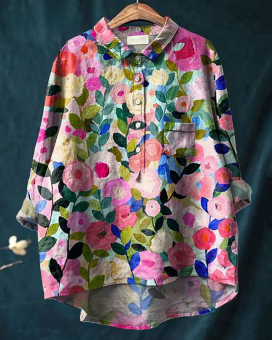 Marit | Blouse met bloemmotief