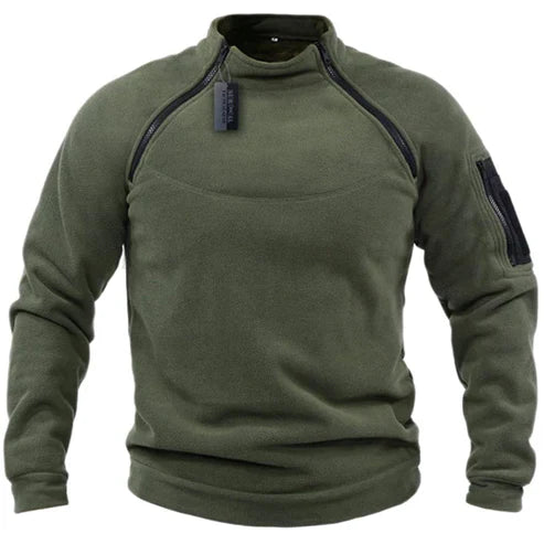 Jomartson - Militärstijl Fleece-Pullover