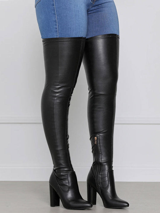 Eamone | Dames Overknee Laarzen | Waterdicht