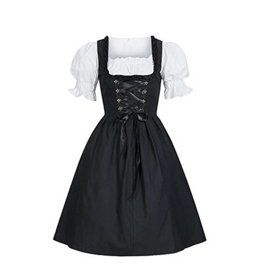 Lenani | Dames Zwart Oktoberfest Dirndl Jurk | 2024
