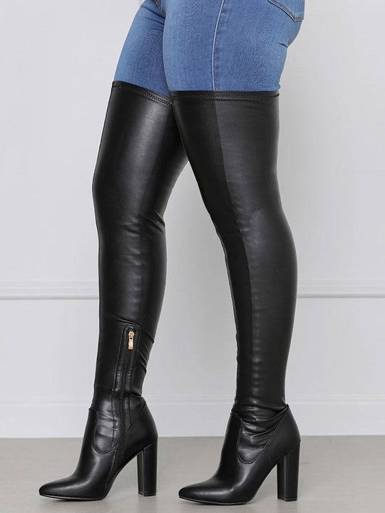 Eamone | Dames Overknee Laarzen | Waterdicht