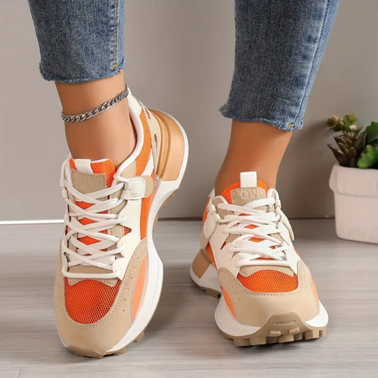 Laura | Casual Dames Block Sneakers