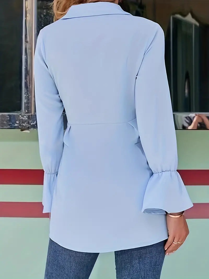 Luciusa | Elegante blouse met strikceintuur