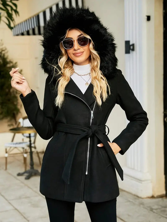 Brisella | Elegant jasje met imitatie hoodie