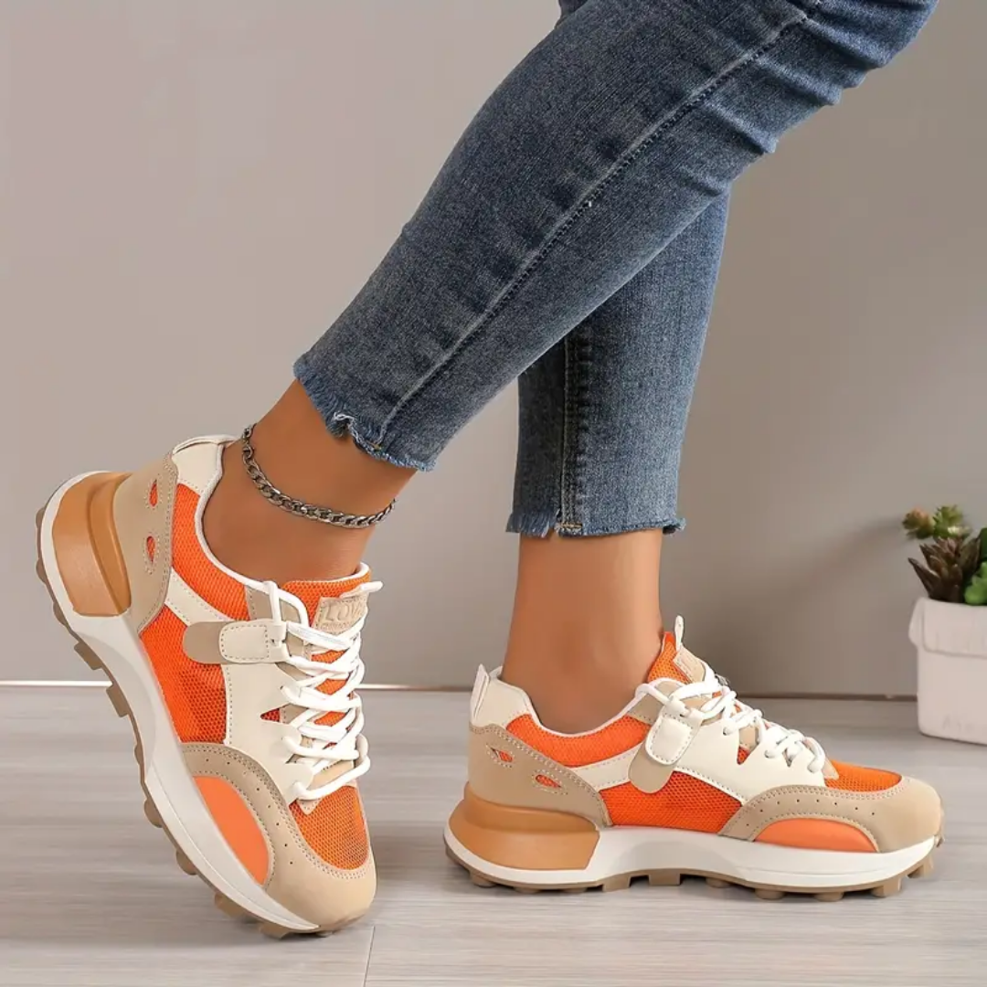 Laura | Casual Dames Block Sneakers