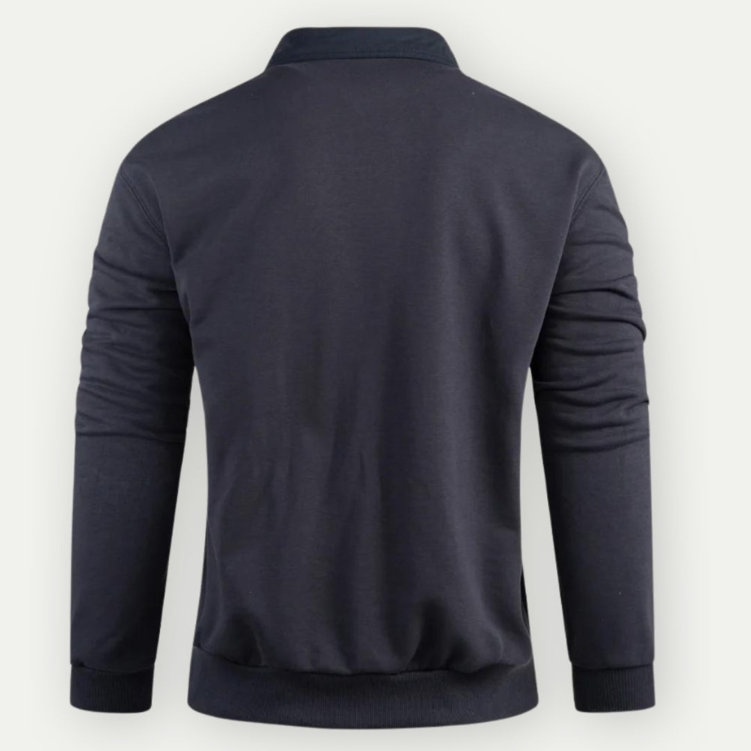 Klas | Pullover Sweatshirt met Kraag
