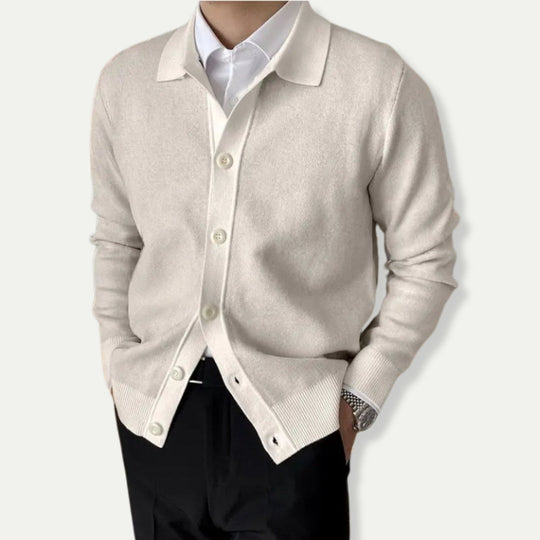 Stellan | Elegante heren cardigan met knopenrij