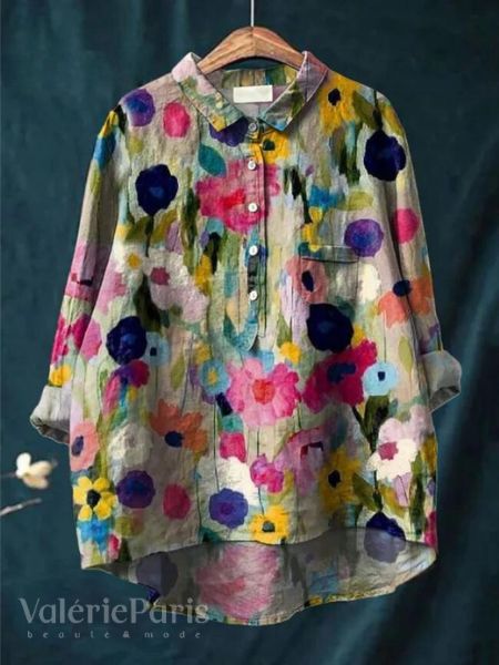 Marit | Blouse met bloemmotief