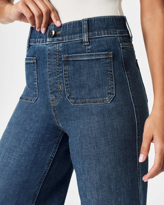 Trina | Damesjeans met wijde pijpen
