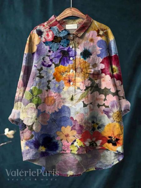 Marit | Blouse met bloemmotief