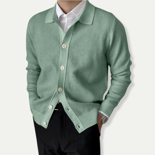 Stellan | Elegante heren cardigan met knopenrij