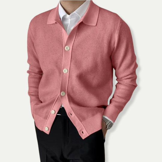 Stellan | Elegante heren cardigan met knopenrij