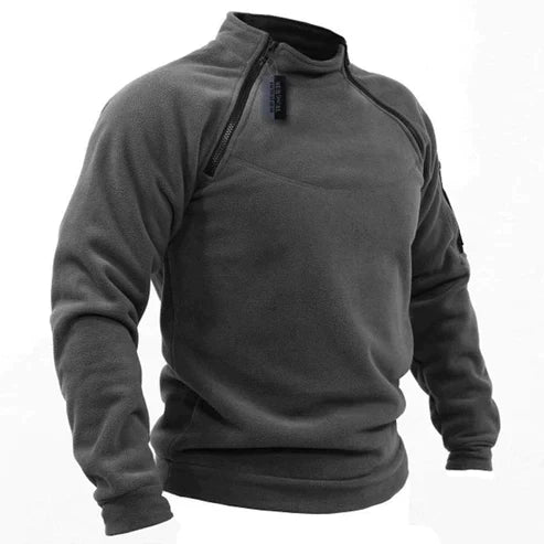 Jomartson - Militärstijl Fleece-Pullover