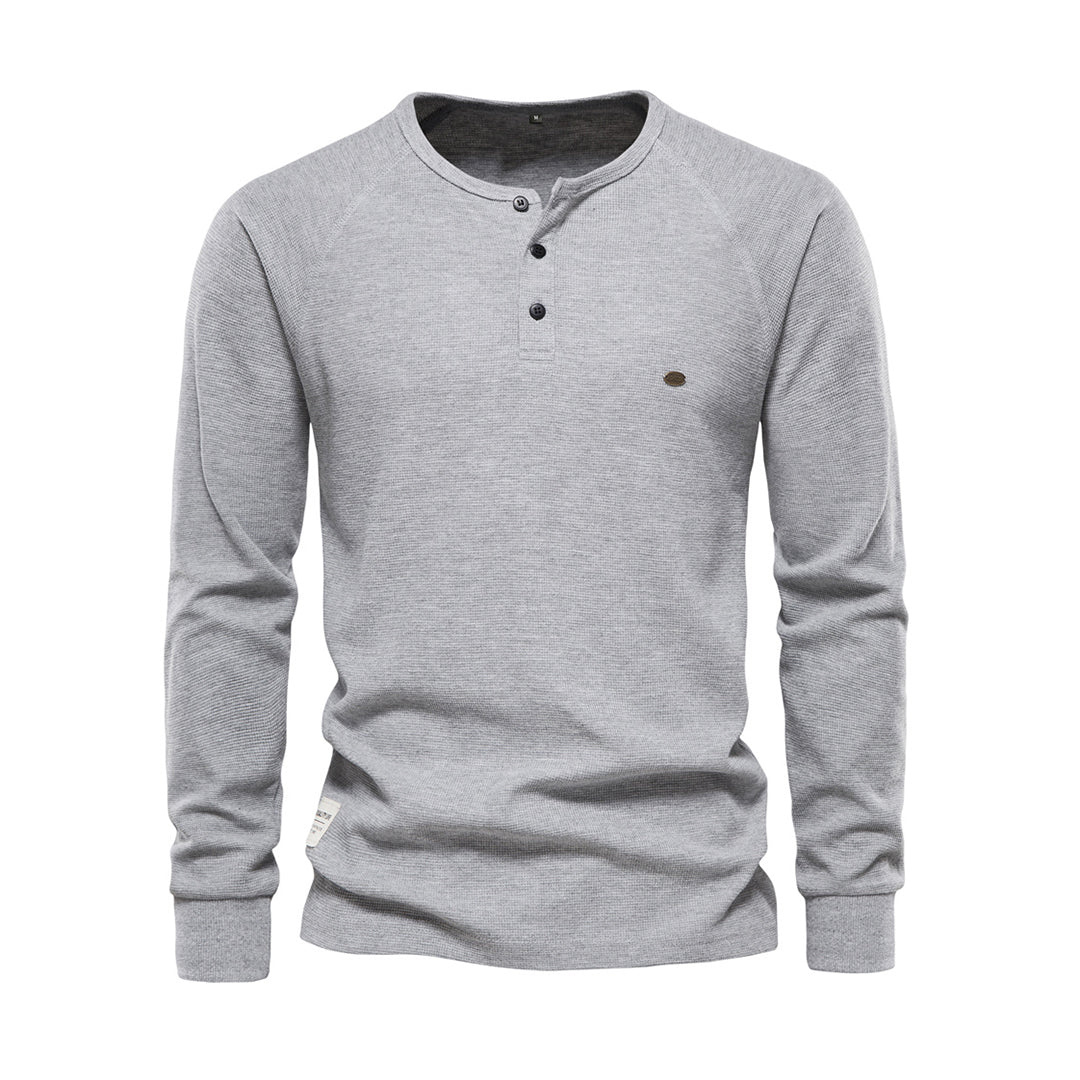 Johanin | Casual Heren Henley T-shirt