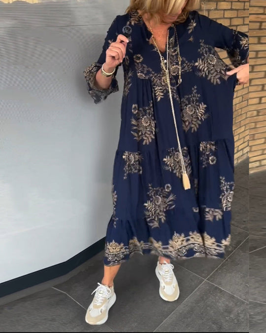 Rosaria | Elegante jurk met lange mouwen
