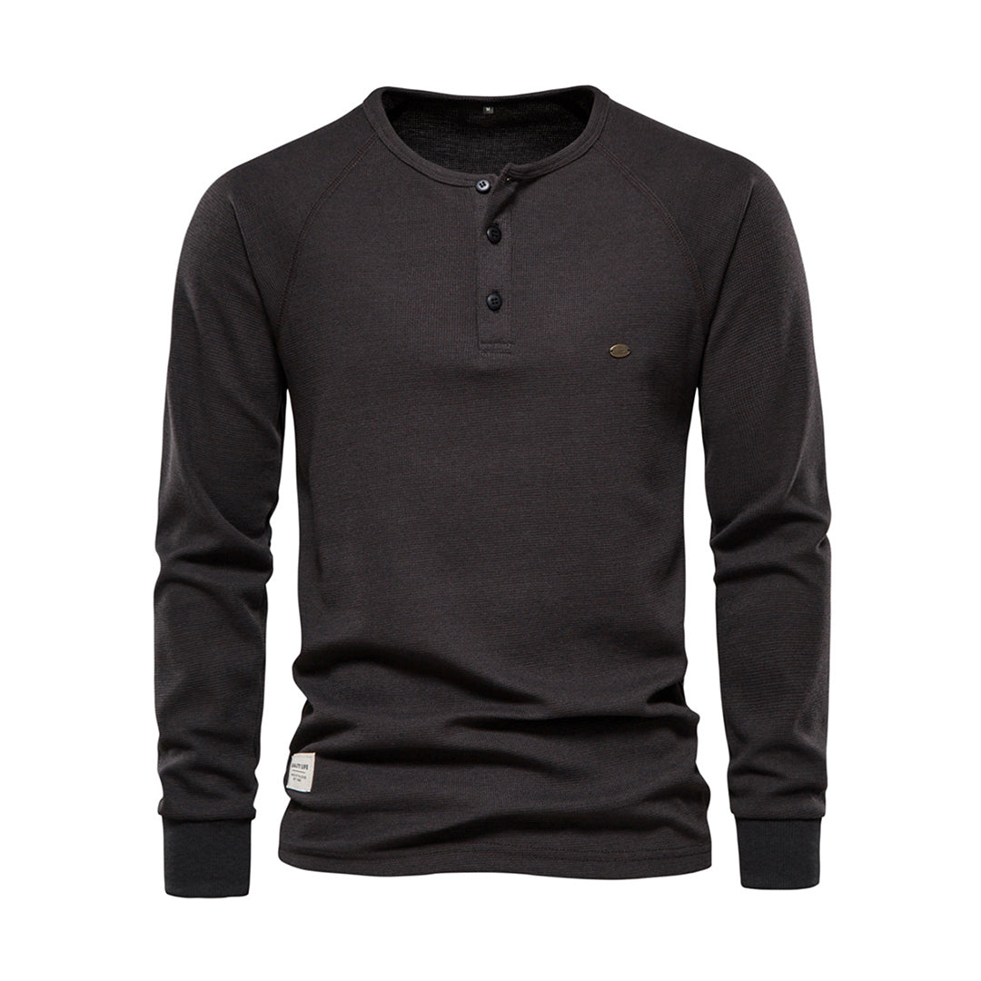 Johanin | Casual Heren Henley T-shirt