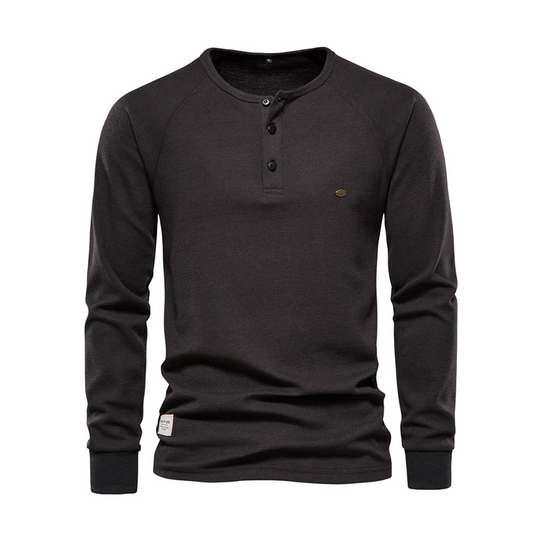 Johanin | Casual Heren Henley T-shirt