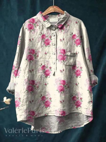 Marit | Blouse met bloemmotief