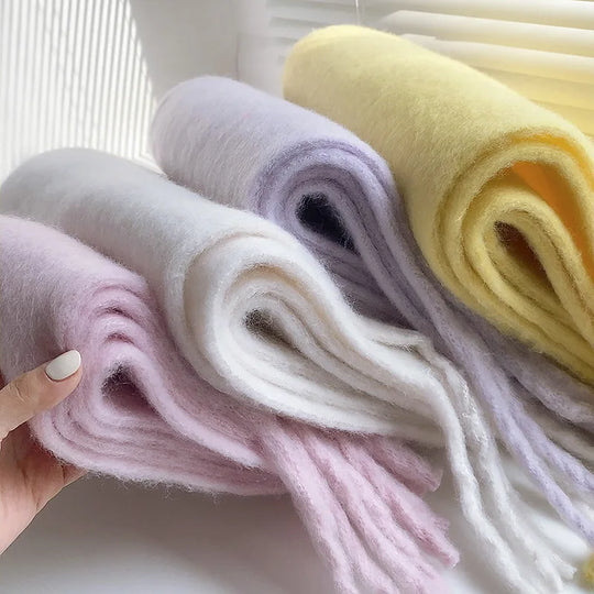 Gwendaira | Luxe Kasjmier Dames Sjaal met Franjes