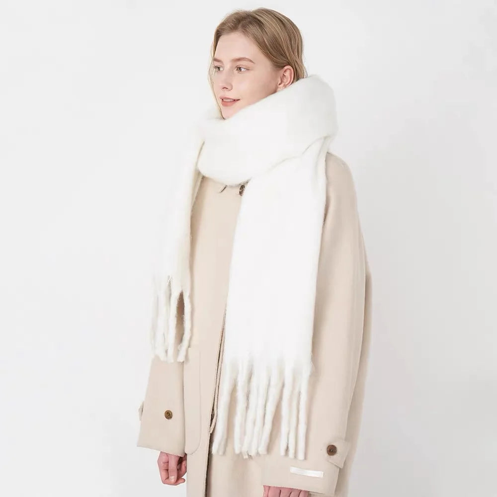 Gwendaira | Luxe Kasjmier Dames Sjaal met Franjes