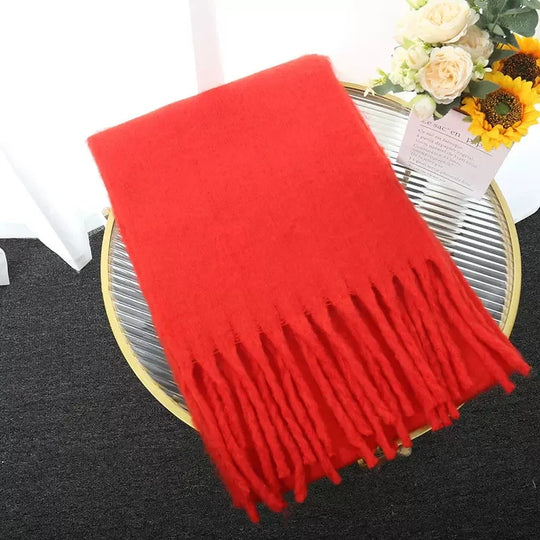 Gwendaira | Luxe Kasjmier Dames Sjaal met Franjes