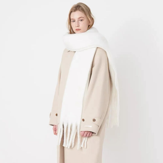 Gwendaira | Luxe Kasjmier Dames Sjaal met Franjes