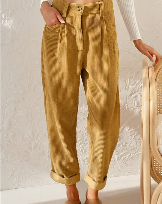 Julia | Elegante corduroy broek