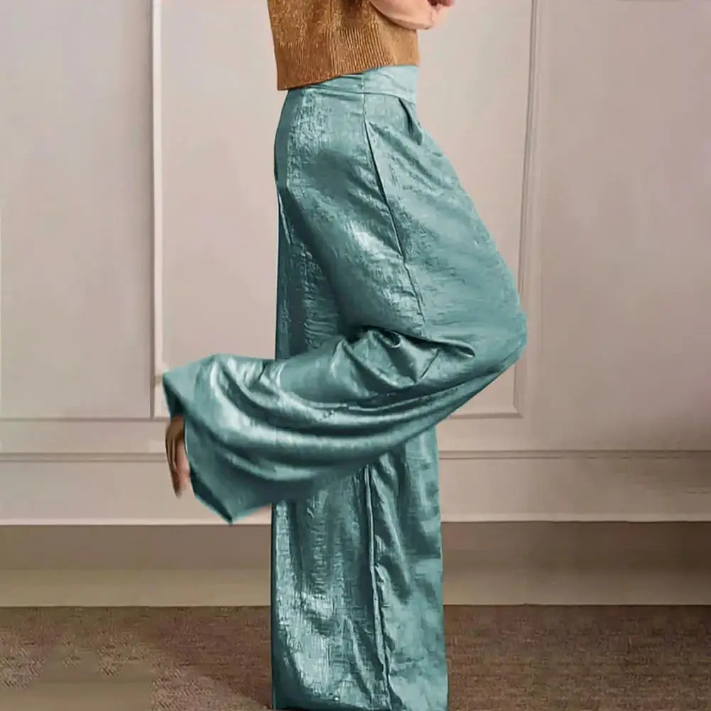 Ellen | Lange broek met elastische hoge taille