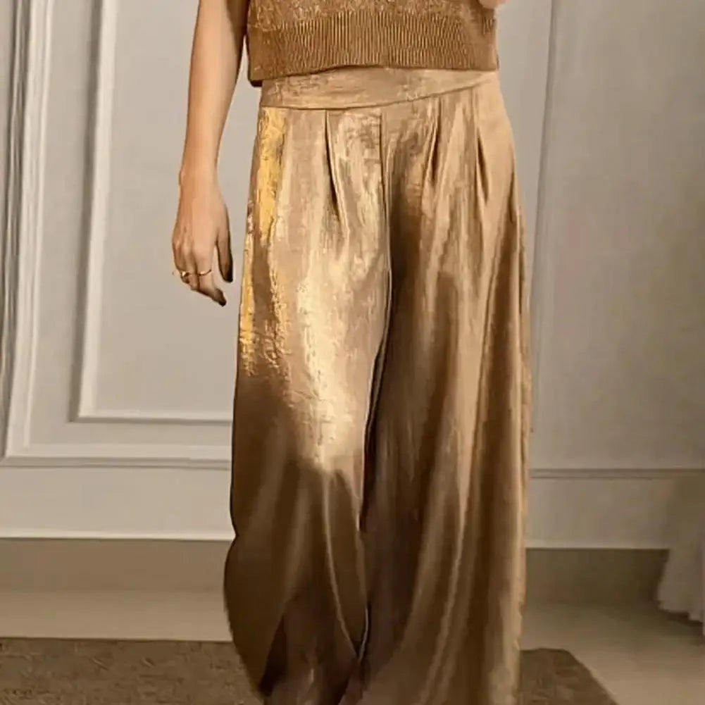 Ellen | Lange broek met elastische hoge taille