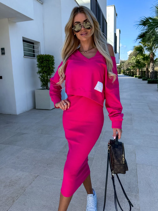 Andrea | Casual set van sweatshirt en jurk