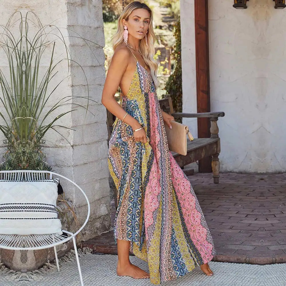 Jinky | Lange Boho Zomerjurk