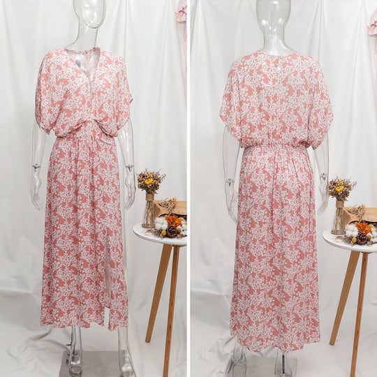 Keara | Boho Bloemen Maxi Jurk