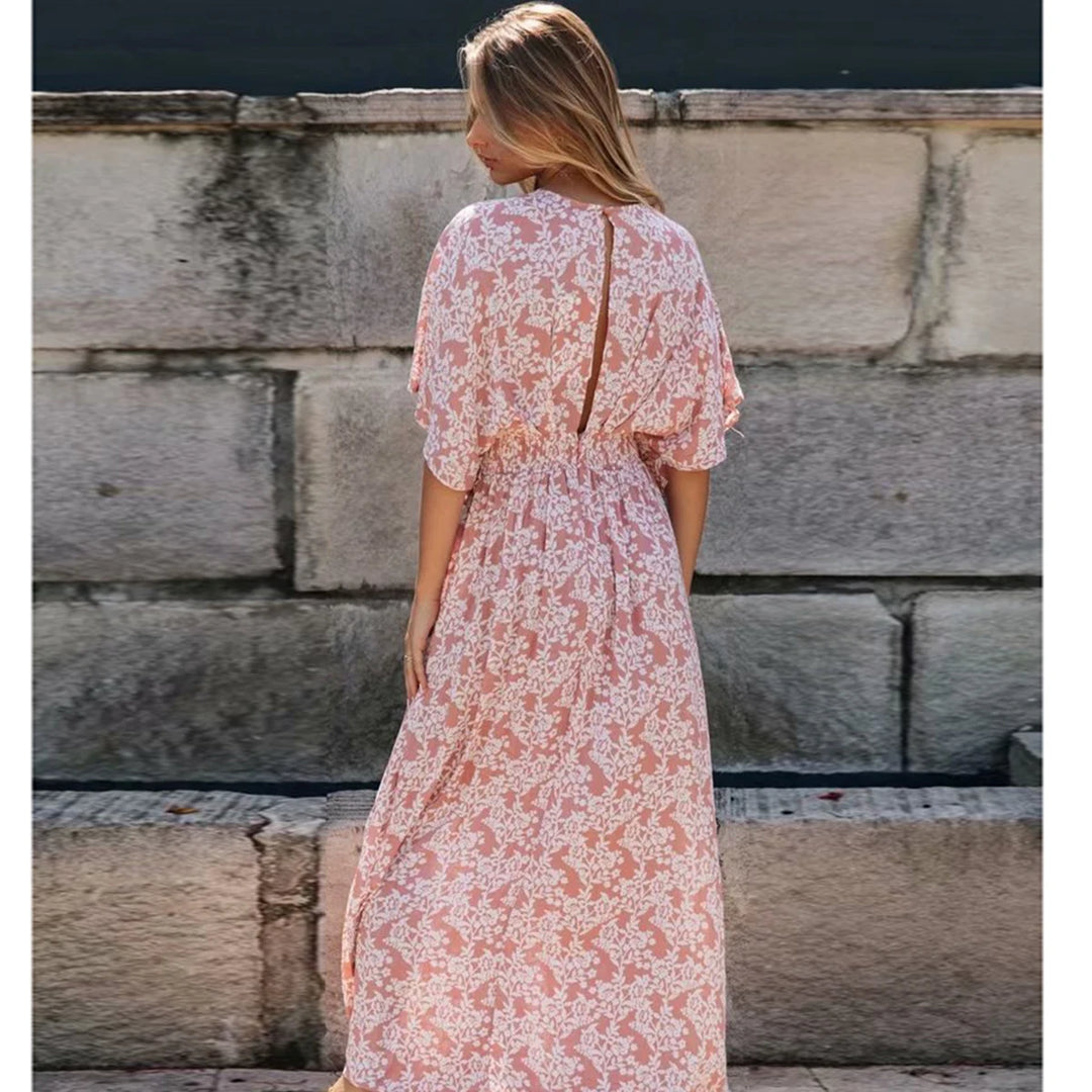 Keara | Boho Bloemen Maxi Jurk