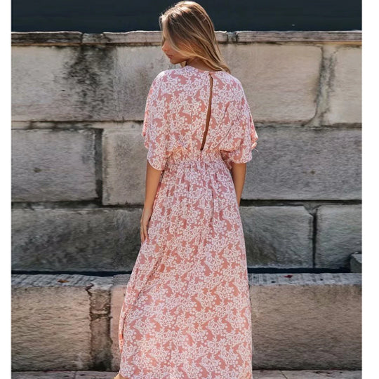 Keara | Boho Bloemen Maxi Jurk