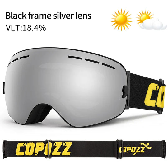 Unisex skibril UV400 anticondens