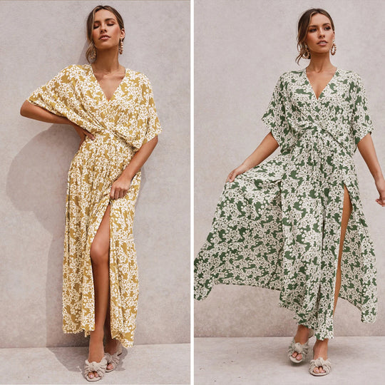 Keara | Boho Bloemen Maxi Jurk
