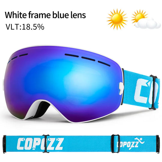 Unisex skibril UV400 anticondens