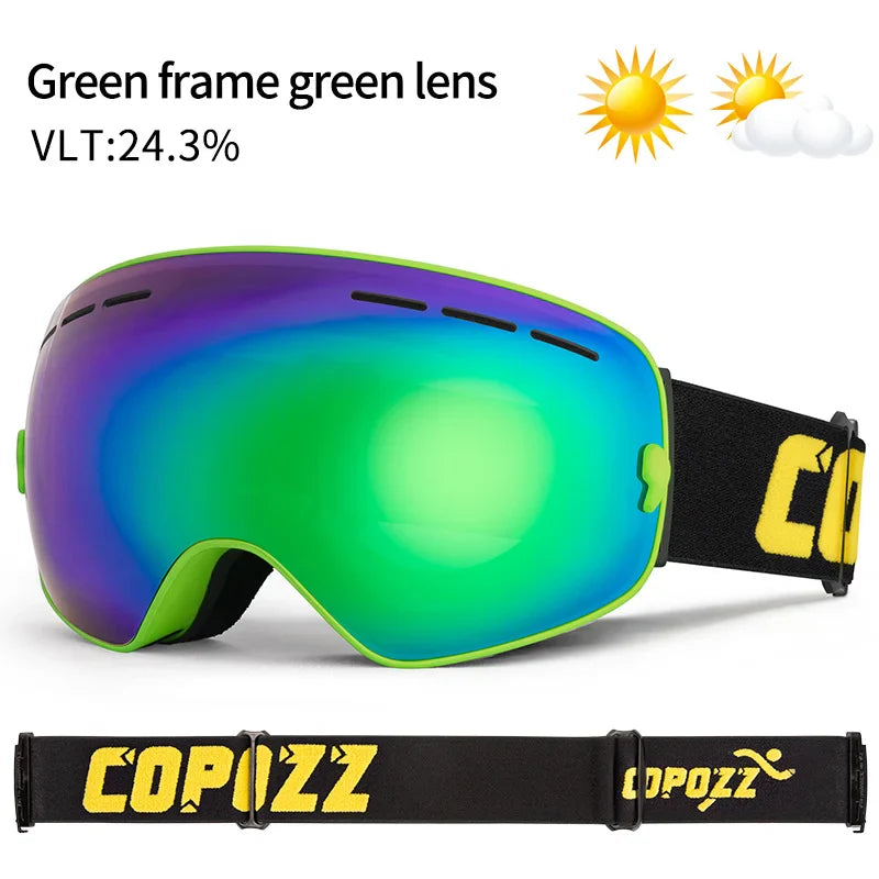 Unisex skibril UV400 anticondens