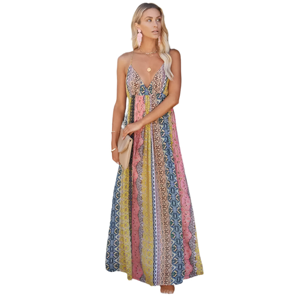 Jinky | Lange Boho Zomerjurk