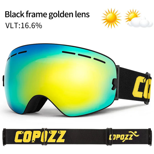 Unisex skibril UV400 anticondens