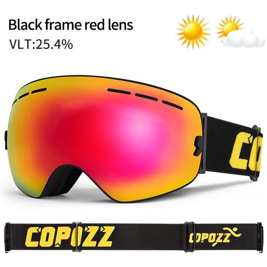 Unisex skibril UV400 anticondens