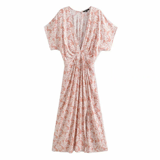 Keara | Boho Bloemen Maxi Jurk