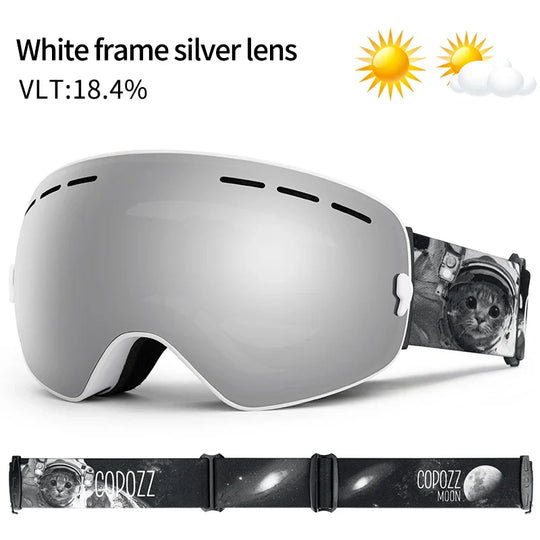 Unisex skibril UV400 anticondens